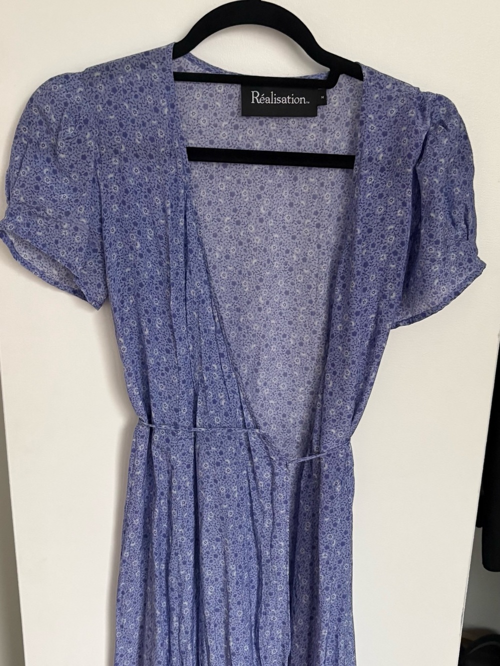 Realisation Par purple midi wrap dress